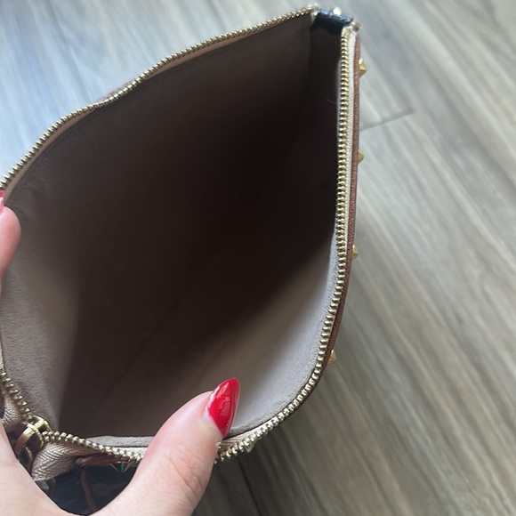 Louis Vuitton x Takashi Murakami Black Multicolore Canvas Pochette - Picture 4 of 4